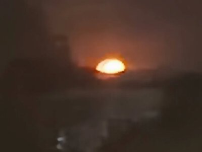 In Feodosia, an oil depot is burning again after strikes; smoke has stretched for almost 10 km