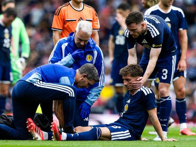 Billy Gilmour: Scotland boss Steve Clarke '100 per cent worried' after midfielder goes off injured against Curacao