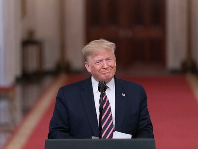 Trump is in excellent health, but has swelling on his leg and bruising on his hands - doctor