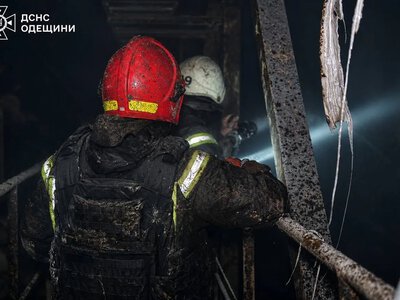 Russian drones damaged critical infrastructure and a warehouse in the Odesa region