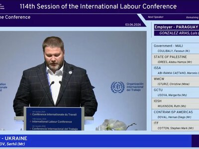 Head of the Federation of Trade Unions Byzov called for the relocation of the ILO regional office from Moscow to Central Asia