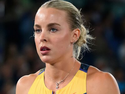 Keely Hodgkinson: Olympic 800m champion sets new personal best and British record but finishes second to Audrey Werro 