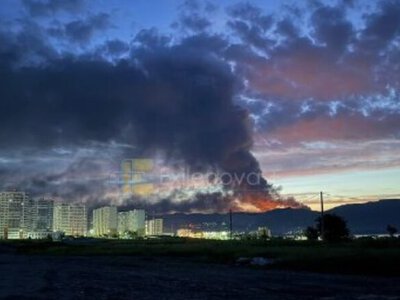 Drone attack sets largest tank farm at Sheskharis complex ablaze in Novorossiysk, Russia