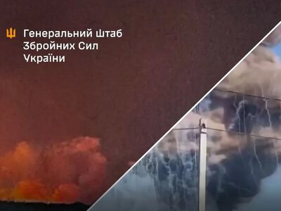 The General Staff confirmed a strike on an ammunition depot in the Belgorod region and the destruction of fuel tanks near occupied Mariupol