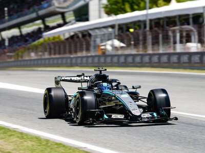 Barcelona-Catalunya GP: George Russell fastest from Oscar Piastri in first practice as Ferrari reveal upgrades