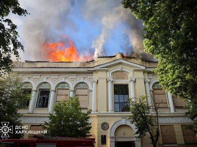Drone attack on Kharkiv: number of casualties rises to 6, fire at the art museum localized