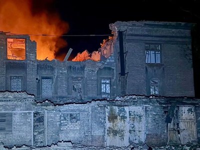 Russians destroyed a college in Dnipro and wounded a person during the attack