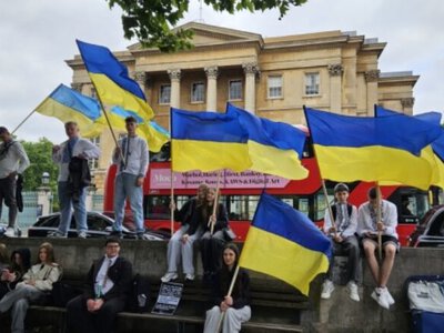Annual Vyshyvanka March in support of Ukraine takes place in London