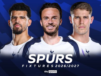 Tottenham: Premier League 2026/27 fixtures and schedule