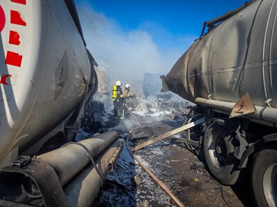 Russia struck a parking lot with fuel tankers and a gas tanker in the south of Odesa region, there is one dead and several wounded