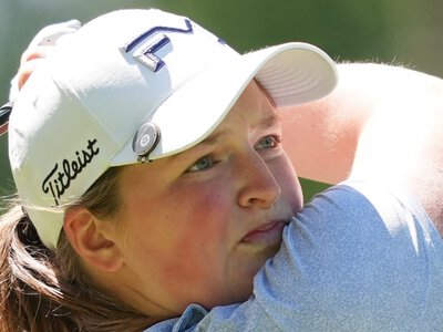 LPGA Tour: England's Lottie Woad one off halfway lead at Meijer LPGA Classic in final start before next women's major