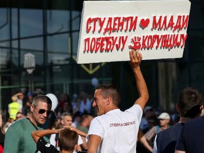 Thousands of Serbs took to the streets demanding Vučić's resignation