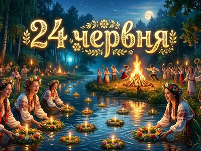 What is celebrated on June 24 in Ukraine and the world
