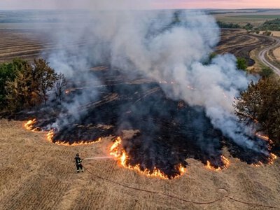 SESU urged Ukrainians not to light fires due to extreme fire hazard