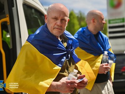 The SBU showed exclusive footage of today's prisoner exchange