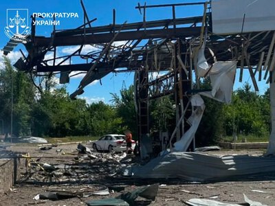 Russians attacked a gas station in Derhachi twice within an hour - a woman was injured