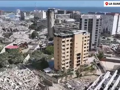 CNN shows the scale of destruction after earthquakes in Venezuela from a bird's-eye view