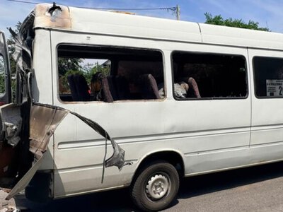 Russian drone hits minibus in Zaporizhzhia: three killed, child among the wounded