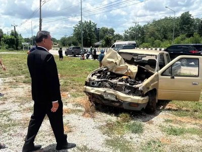 In Thailand, an 11-year-old boy in a pickup truck crashed into a procession of Buddhist monks, 8 dead