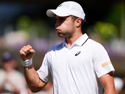Wimbledon: Britain's Arthur Fery overcomes nose-bleed delays to beat Zizou Bergs in five-set thriller and reach fourth round