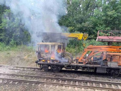 An enemy UAV struck a Ukrzaliznytsia railcar in the Kharkiv region during repairs
