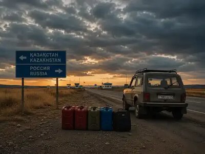 Kazakhstan has set up over 50 checkpoints on the border with Russia to prevent fuel export