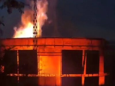 The enemy struck Odesa region, a fire broke out at an enterprise