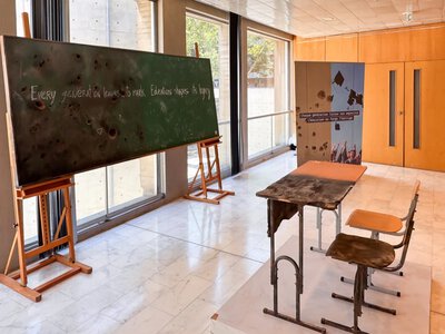 A special Ukrainian installation - One Desk. Two Traces - has opened at UNESCO headquarters