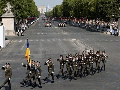 25 Ukrainian defenders join Bastille Day parade in Paris for the first time with troops from 35 countries