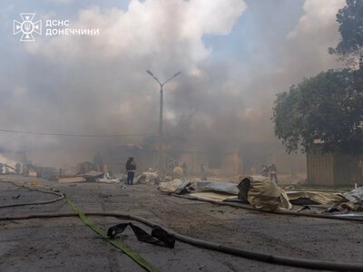 Rescuers showed the consequences of the Russian strike on Kramatorsk, where seven people were injured