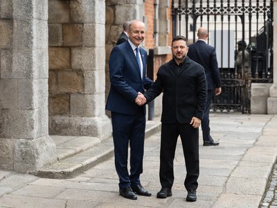 Prime Minister of Ireland in Kyiv today for a meeting with Zelenskyy