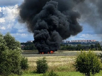 Military aircraft crashed in the Moscow region, preliminarily the most modern Russian fighter Su-57