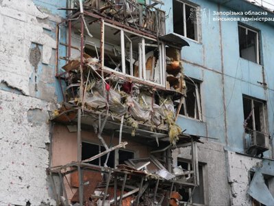 25 people sought medical help as a result of the strike on Zaporizhzhia, including six children