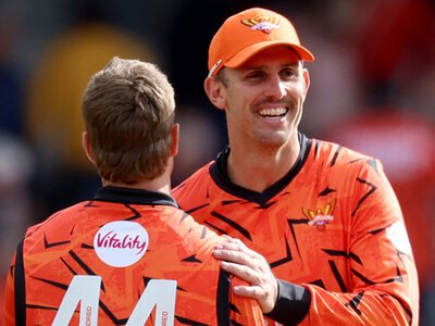The Hundred: Mitchell Marsh and Dan Lawrence set SunRisers Leeds on course for five-run win over Southern Brave