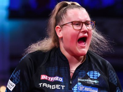 Women's World Matchplay: Beau Greaves defeats Fallon Sherrock in 6-5 last-leg decider to claim record third Blackpool crown 