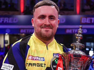 World Matchplay Darts: Luke Littler thrashes Gerwyn Price 18-9 to defend title with record-breaking display in Blackpool