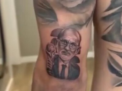Promise fulfilled - Cucurella gets a tattoo of Spain coach de la Fuente