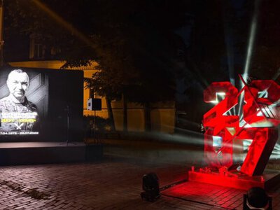 Kyiv opens permanent memorial installation for Ukrainian POWs killed in Olenivka prison massacre