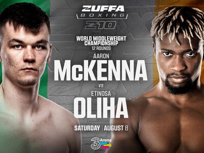 Aaron McKenna battles Etinosa Oliha for vacant IBF world middleweight title live on Sky Sports in Dublin on Saturday