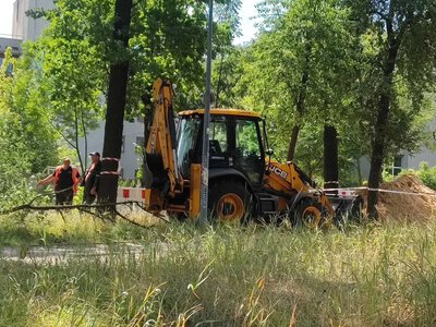 District heating network through a park zone: a conflict erupted between activists and municipal workers in Kyiv