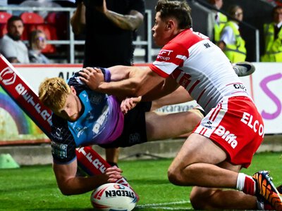 Super League: Harvey Barron scores treble as Hull FC end losing run with win over St Helens