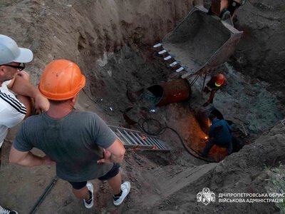 Work to restore the water supply is ongoing in Marhanets — a new pipeline is being laid