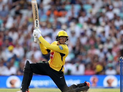 The Hundred: Mitch Santner and Tim David 78-run partnership fires Trent Rockets to victory over MI London to seal knockout place