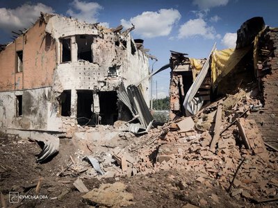 Occupiers struck Sumy with four aerial bombs: one civilian killed, 20 houses damaged