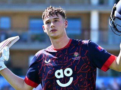 One-Day Cup: Rocky Flintoff's 65-ball century helps Lancashire make third highest total in English 50-over domestic cricket