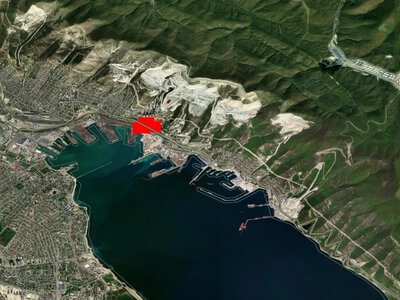 A strike on a grain elevator was reported in Novorossiysk; NASA satellites are recording a fire