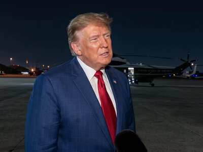 Trump said he would be happy to run for a third presidential term
