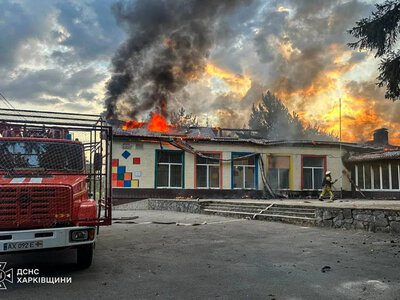 In Kharkiv region, a Russian attack affected an educational institution - a large-scale fire broke out