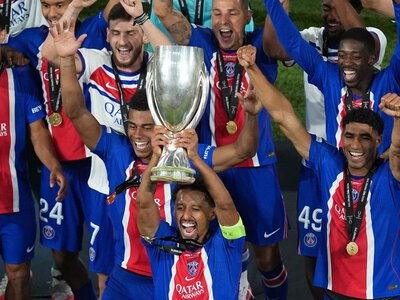 Paris Saint-Germain 2-1 Aston Villa: Desire Doue scores UEFA Super Cup winner as Brian Madjo strikes on debut