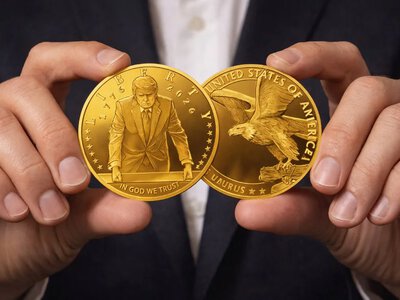 The United States has minted the first batch of gold coins featuring an image of Trump